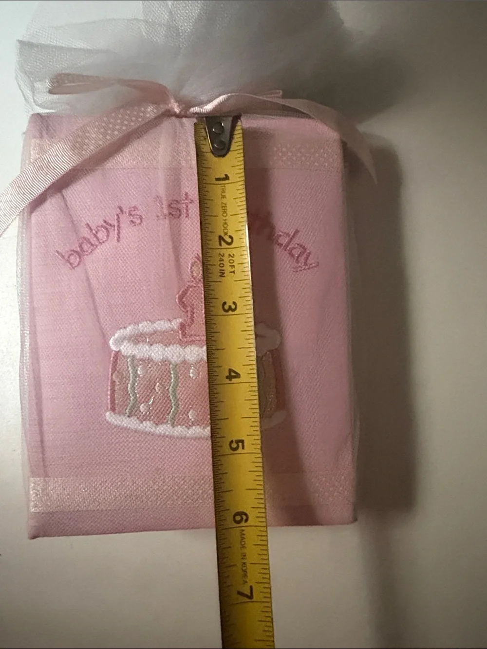 Pink Baby's 1st Birthday Decorative Photo Album